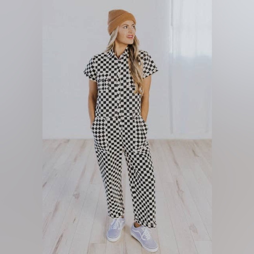 Roolee Checkered Jumpsuit